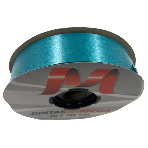 Cinta de Papel Para Moños 09X100 Azul aguamarina