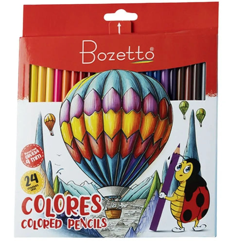 Caja de colores X 24 Lapices unipunta Bozetto