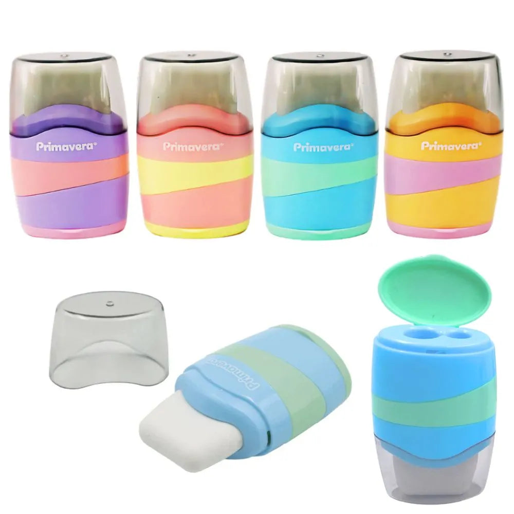 Sacapuntas Con Borrador Sidney Primavera Color pastel