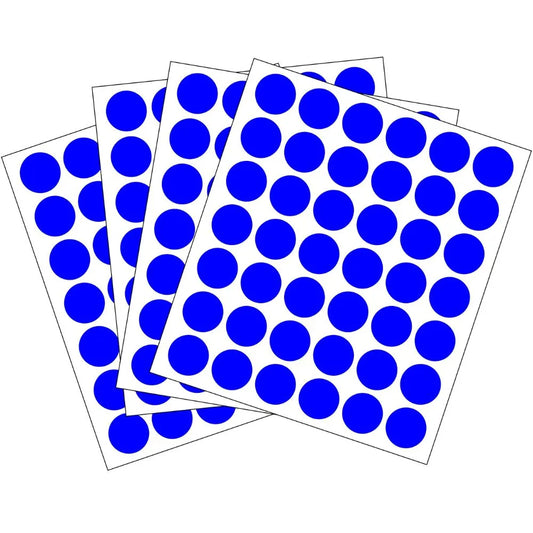 rotulos autoadhesivos circulares - 16mm Dimatic Colores Planos Azul