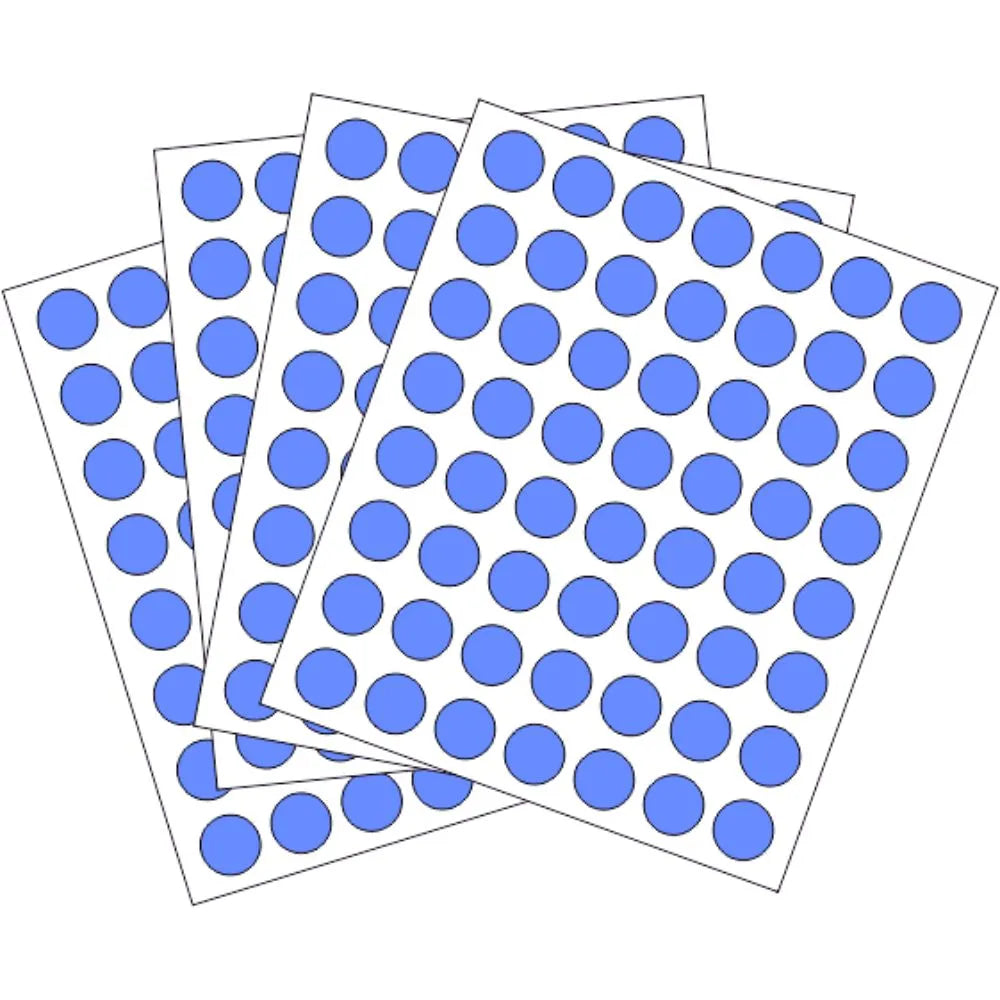 rotulos autoadhesivos circulares - 13mm Dimatic Colores Planos Azul