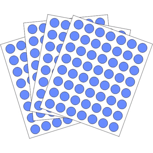rotulos autoadhesivos circulares - 13mm Dimatic Colores Planos Azul