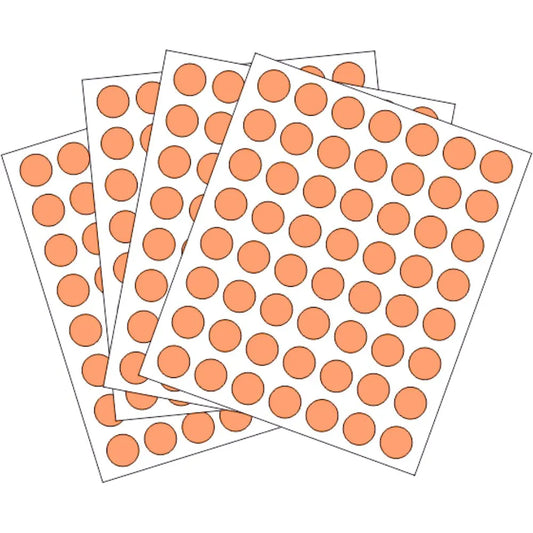 rotulos autoadhesivos circulares - 13mm Dimatic Colores Planos Naranja