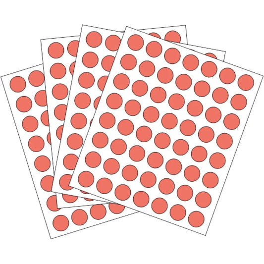 rotulos autoadhesivos circulares - 13mm Dimatic Colores Planos Rojo