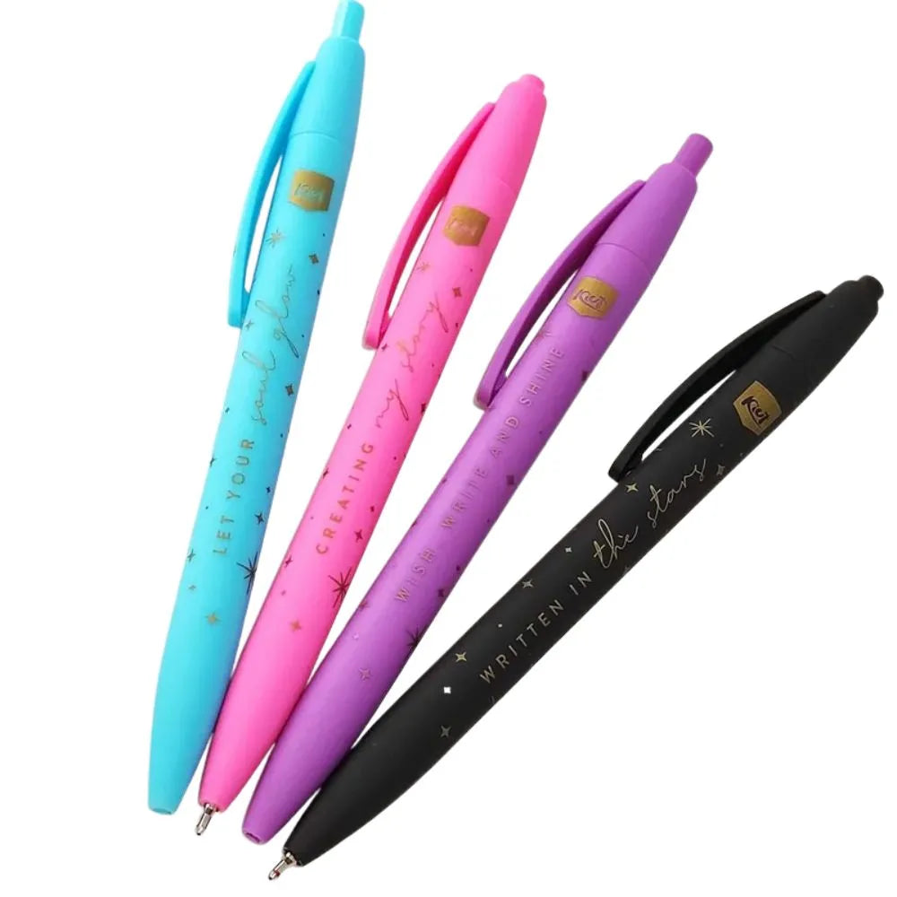 boligrafos de colores, escritura ultra suave marca Kiut - 4 Uds