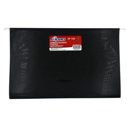 Carpeta Colgante Plástica Oficio - Varilla Metálica IPP - Negro