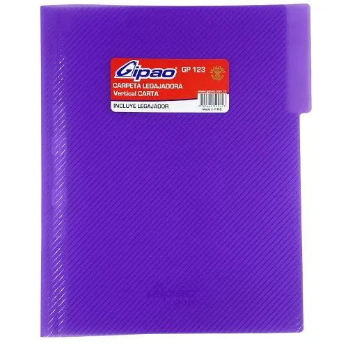 Carpeta Legajadora Plástica Carta Morado