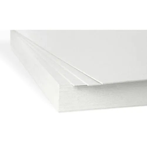 Cartón paja Blanco 50 X 70 centimetros (Medio pliego)