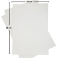 Cartón paja Blanco 35 X 50 centimetros (Cuarto de pliego)