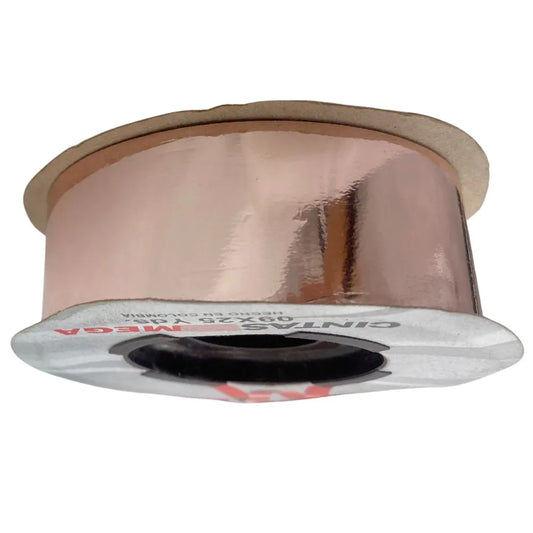 Cinta de Papel Para Moños 09X25 Rosa oro metalico