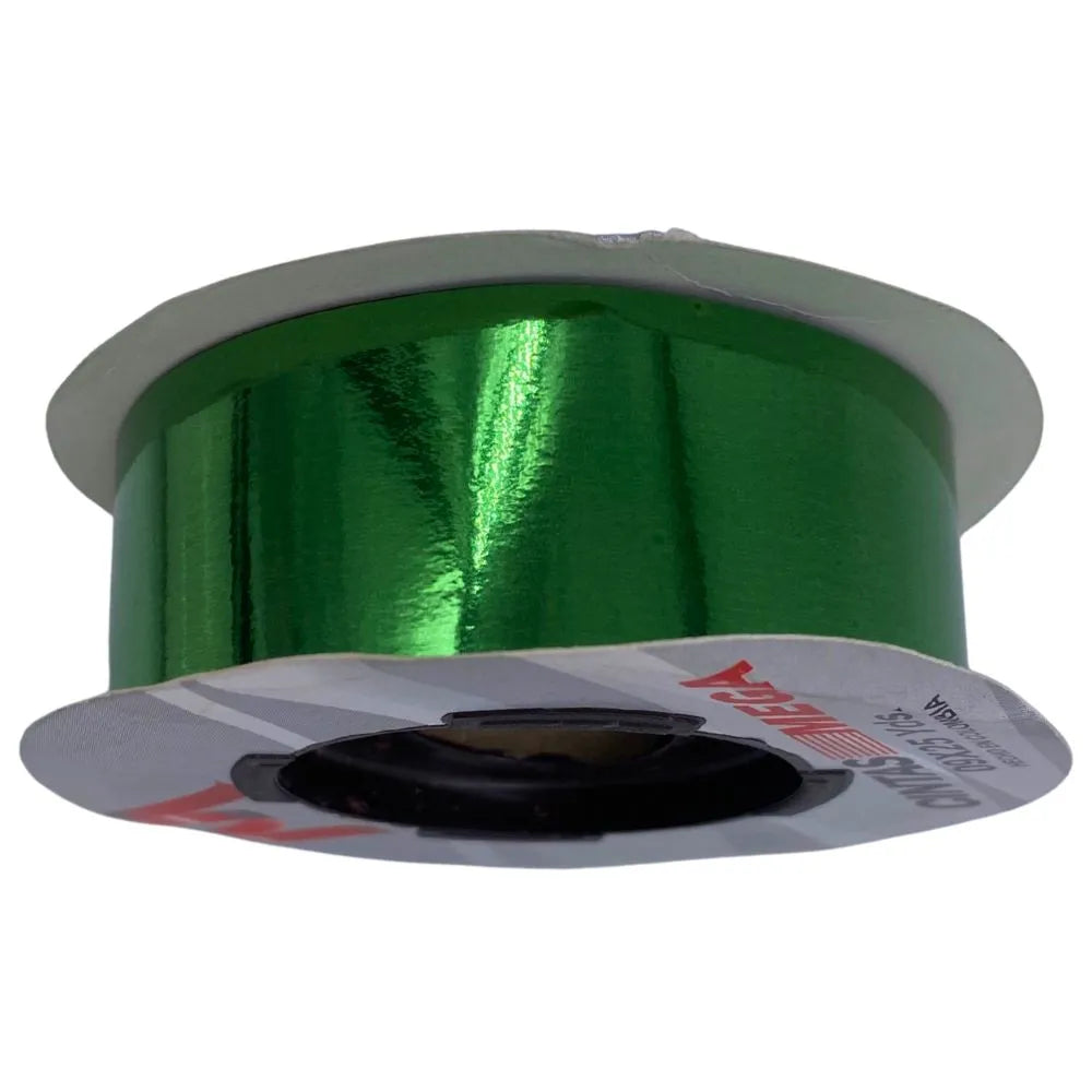Cinta de Papel Para Moños 09X25 Verde Metalico