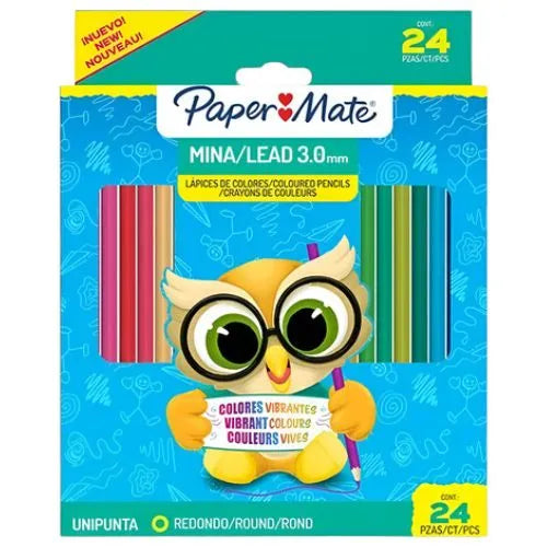 Caja de colores X 24 Lapices unipunta Paper Mate