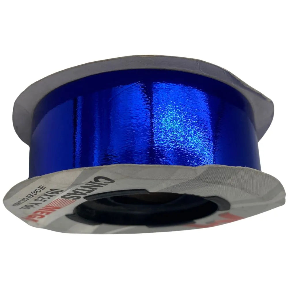 Cinta de Papel Para Moños 09X25 Azul Metalico