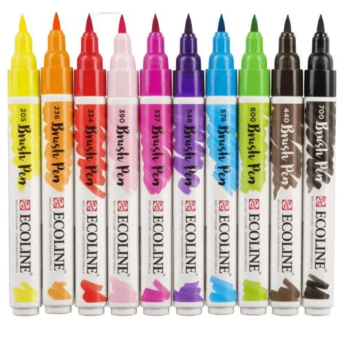 Ecoline brush pen 10 - Colores brillantes