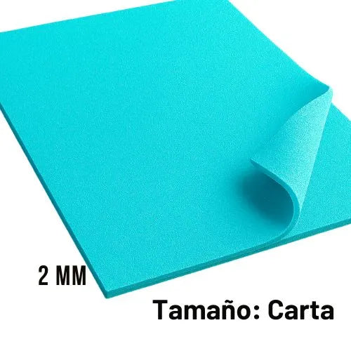 Fomi o Goma Eva - Carta Azul turqueza