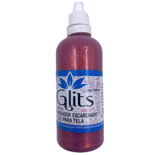 bordeador para tela, escarchado Bordaliquido - Rojo