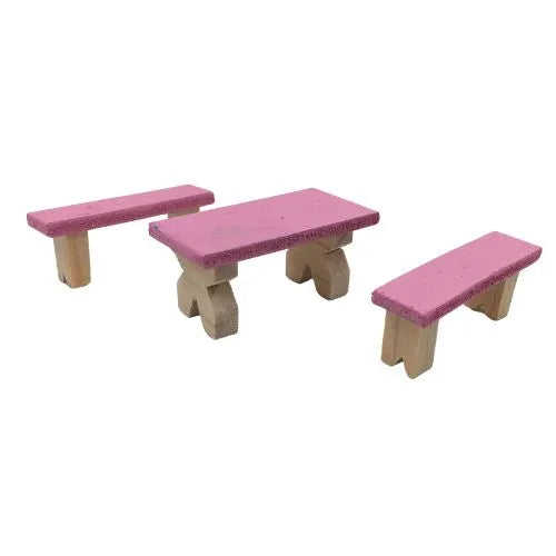 Materiales Para Maqueta Aire Libre - Juego de bancas x3