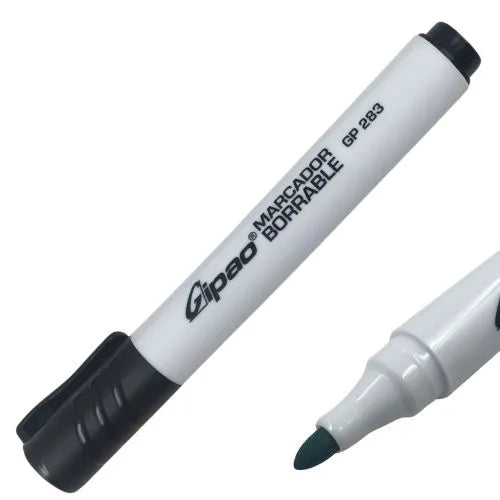 Marcador borrable Negro Punta bala