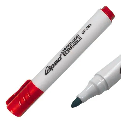 Marcador borrable Rojo Punta bala