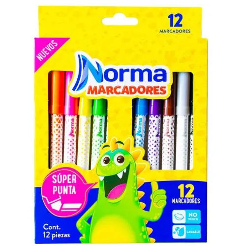 Marcadores Norma - 12 Uds