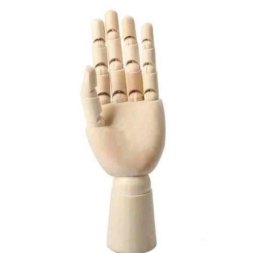 Mano De Madera - De Maniquí De 18cm Izquierda