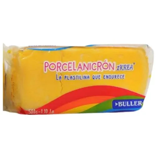 Porcelanicron O Masa Blanca - De 500 Grs - Amarillo Oscuro