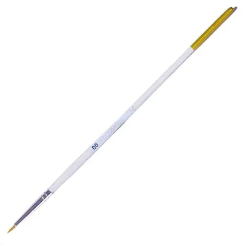 Delineador en pincel blanco fino - cerdas suaves corona - 00