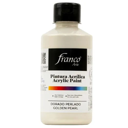 Pintura Acrílica Franco Arte al Frio X 250 ml - Dorado perlado