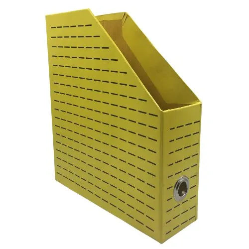 Revistero - De Cartón Forrado Industrial - Amarillo
