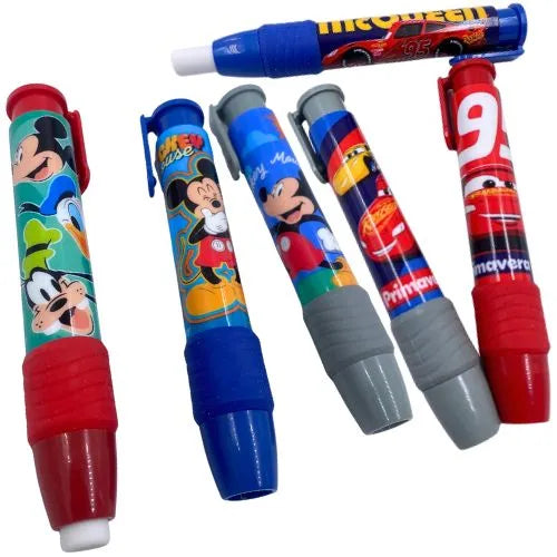 Portaborrador Retractil Escolar - Personajes Disney Niño