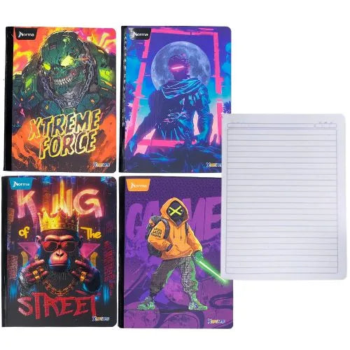 cuaderno norma cosido, Linea corriente 100 hojas gama media - Masculino