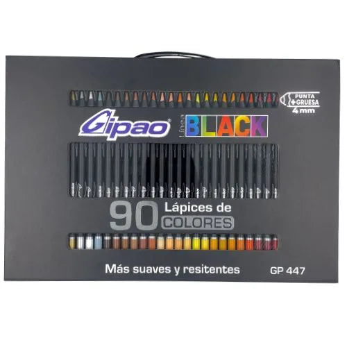 lapices de color Gipao Black - Caja x90