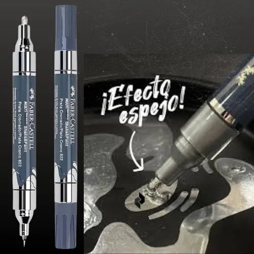 Marcador Espejo Doble Punta De Faber Castell