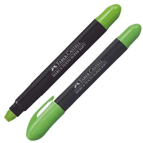 Resaltador De Gel SuperSoft de Faber Castell - Verde