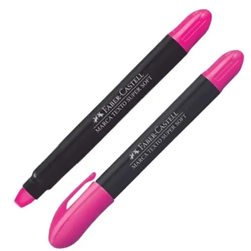 Resaltador De Gel SuperSoft de Faber Castell - Rosado