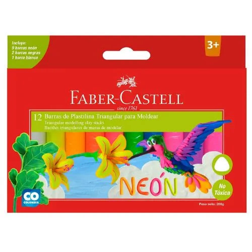 Barra de plastilina Neon x12