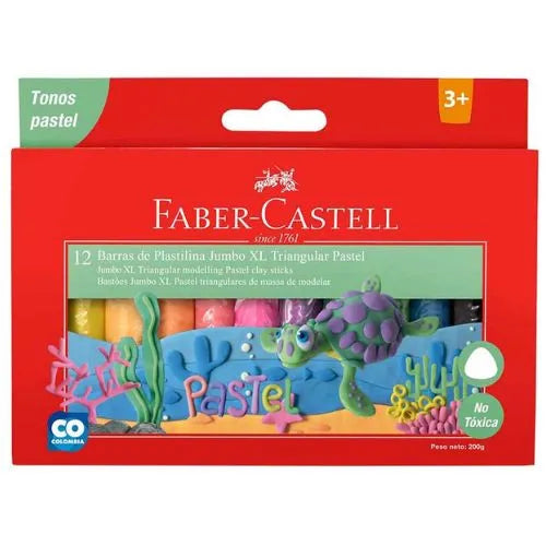 Barra de plastilina Pastel x12