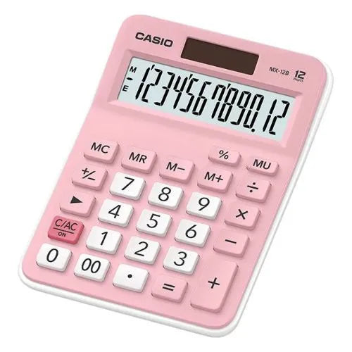Calculadora Mediana – Calculadora 12 Dígitos - Casio Rosada MX-12B-PK