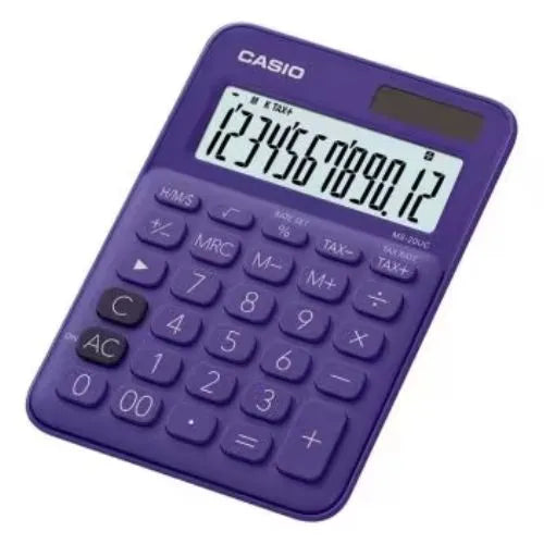 Calculadora 12 digitos, Casio MS-20UC - Colores Menta