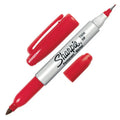 Marcador Sharpie Doble Punta - Marcador Twin Tip - Rojo