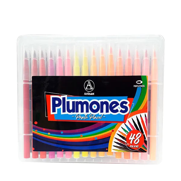 plumones punta pincel Artisan - 48 Uds