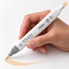 ShinHan TOUCH TWIN BRUSH BR113 PEANUT - uso. Imagen referencial generada.