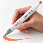 ShinHan TOUCH TWIN BRUSH YR211 TIGER LILY - uso. Imagen referencial generada.