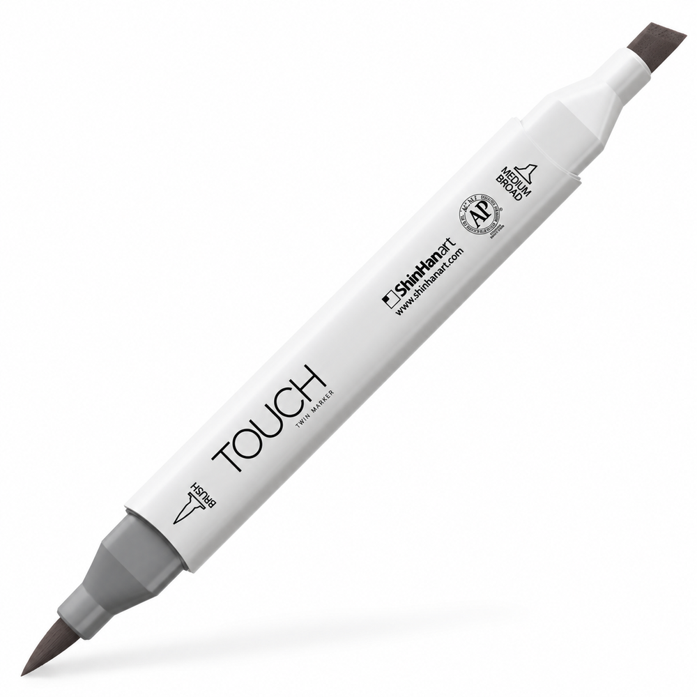 ShinHan TOUCH TWIN BRUSH WG9 WARM GREY - principal. Imagen referencial generada.