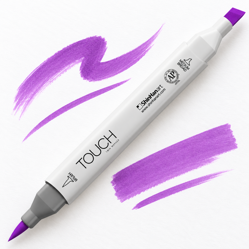 ShinHan TOUCH TWIN BRUSH P82 LIGHT VIOLET - uso. Imagen referencial generada.
