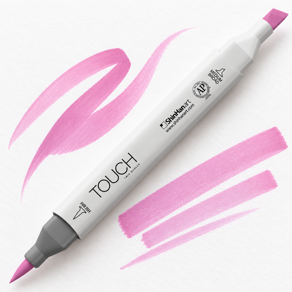 ShinHan TOUCH TWIN BRUSH P88 PURPLE GREY - uso. Imagen referencial generada.