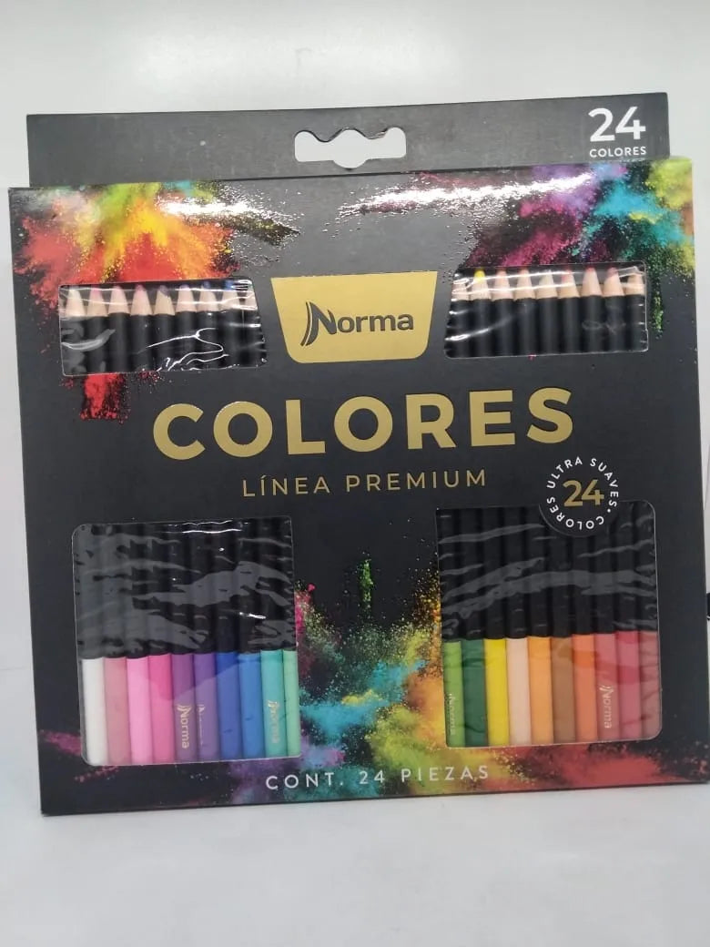 Colores Norma Premium Ultra Suave - Caja X 24