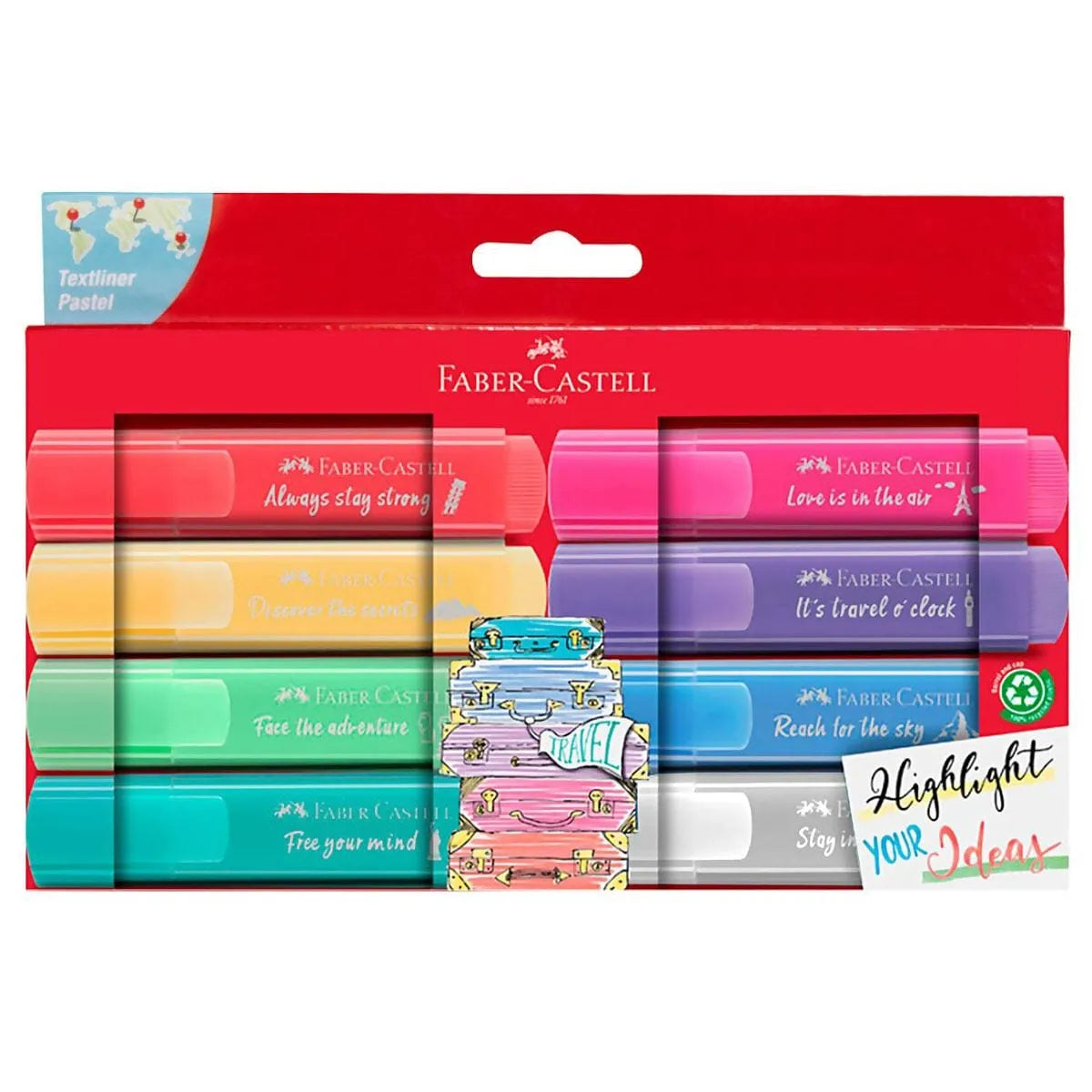Resaltador Faber Castell Textliner Pastel 8 Uds