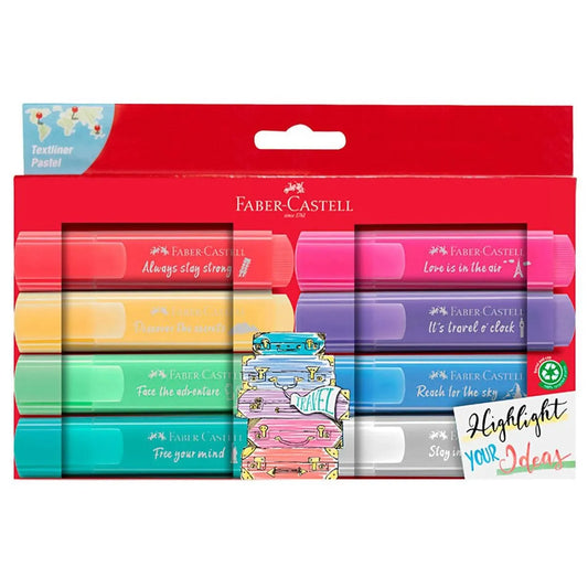 Resaltador Faber Castell Textliner Pastel 8 Uds