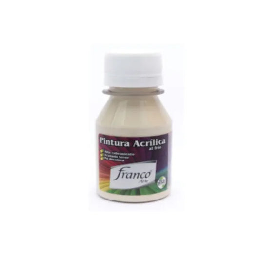 Pintura Acrílica Franco Arte 60ml Al Frio - Hueso
